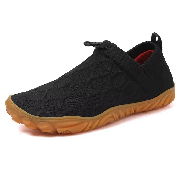 Bottes de neige d'hiver pour hommes et femmes, doublure polaire isolée en caoutchouc, chaussures de sport décontractées de la Chine continentale, semelle extérieure en caoutchouc