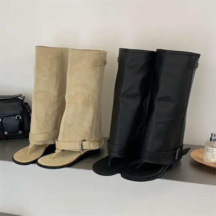 Eilyken – bottes hautes à bout rond pour femmes