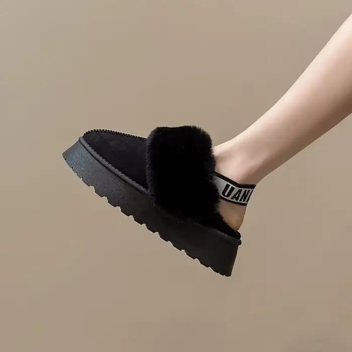 Bottes de neige pour femmes en fourrure doublée avec polaire et coton chaud pour l'hiver style ROMA occassions spéciales