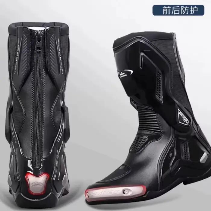 BENKIA Moto bottes hommes CE professionnel piste bottes d'équitation course été AntiCollision rallye tout-terrain Botas Para Moto