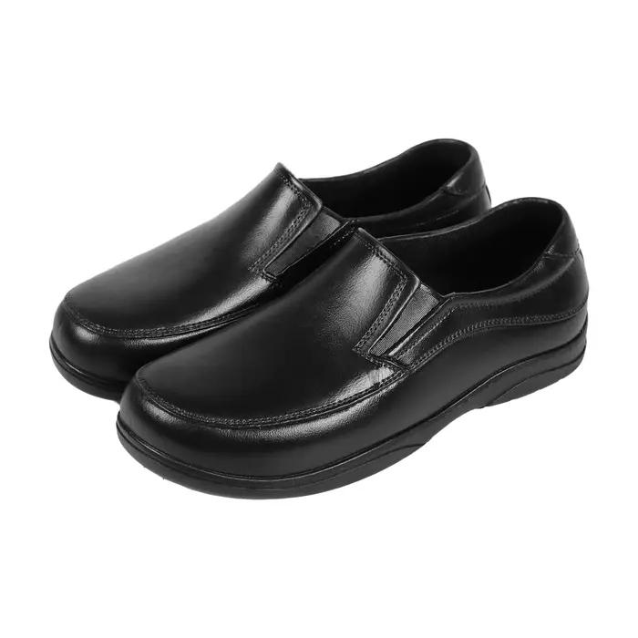 Bottes de pluie basses en PVC pour hommes, antidérapantes, imperméables, à semelle épaisse, en cuir, chaussures de travail de cuisine, confortables et décontractées