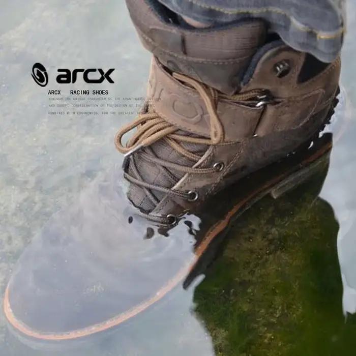 Bottines Moto ARCX en Cuir Véritable pour Occasions Spéciales Motards et Amoureux de la Route