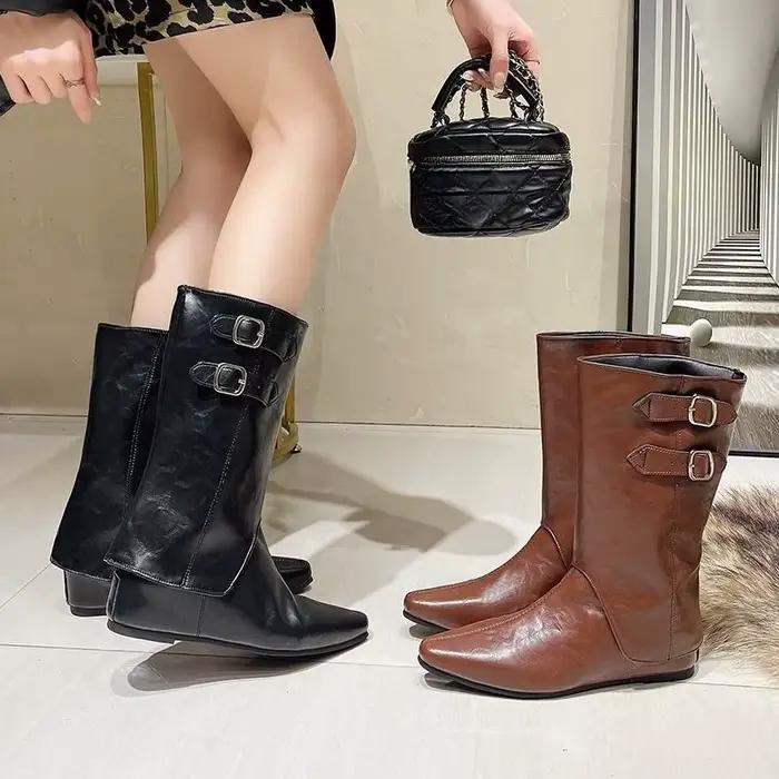 Bottes mi-jambes à deux vêtements