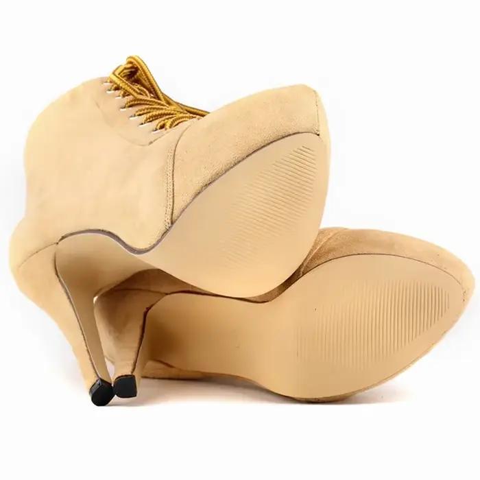 Bottes Rondes à Talons Hauts pour Femme