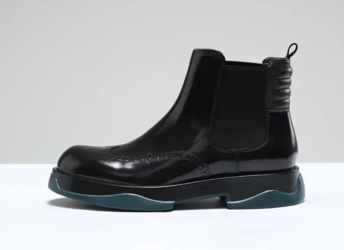 Bottes Chelsea en cuir véritable pour hommes
