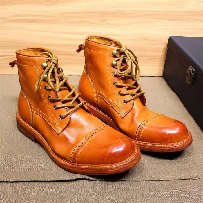 Bottines faites à la main pour hommes