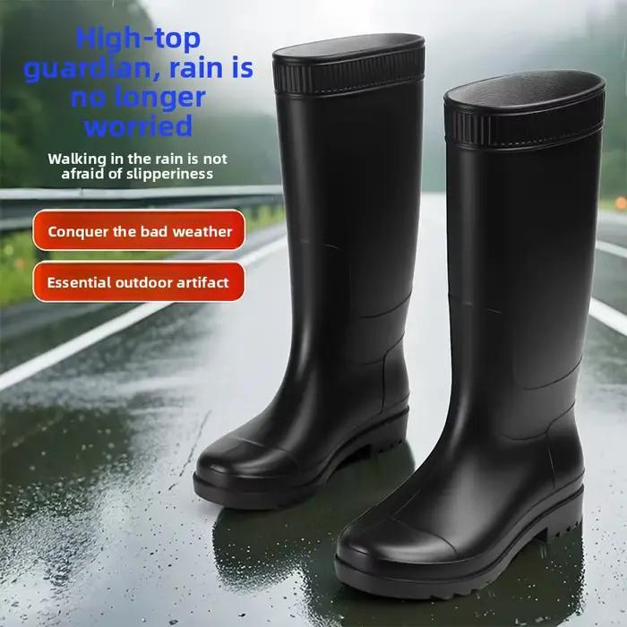 Bottes de pluie à Tube Long pour hommes