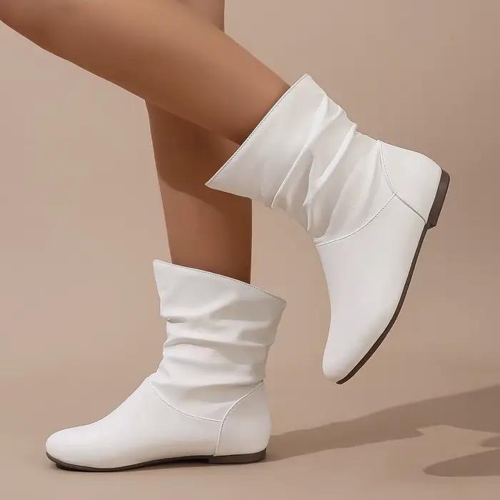 Bottes courtes femme blanc nouvelles