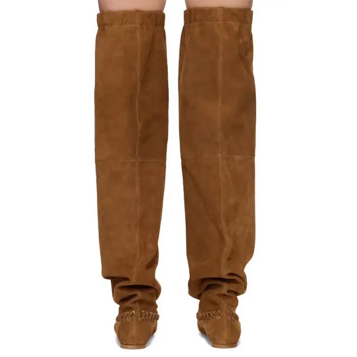 Bottes d'hiver cuissardes hautes noir taille 35-43 2025 femmes rétro Tube