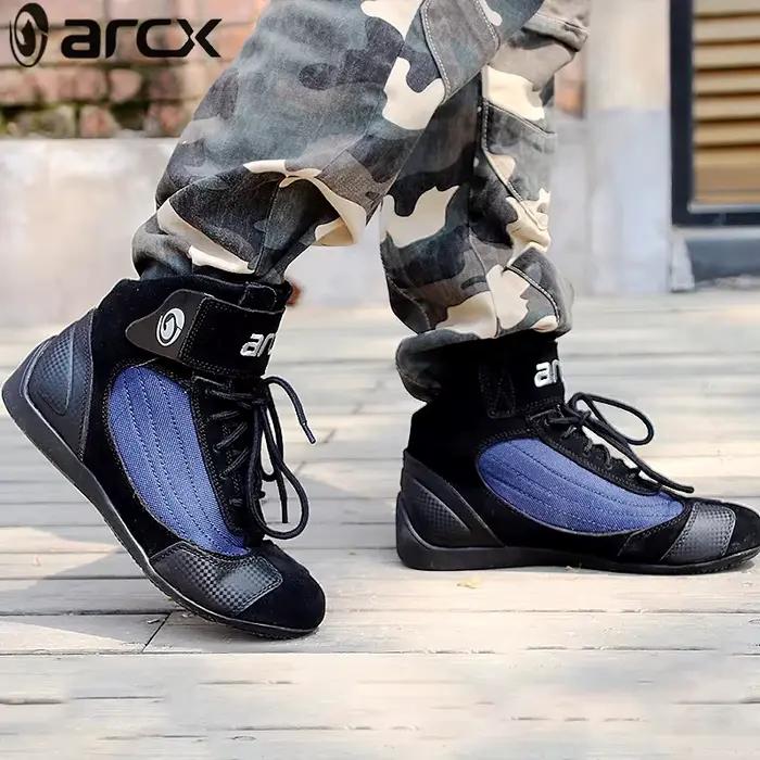 ARCX – bottes de Combat pour moto, course, randonnée, travail en plein air, chaussures mi-hautes pour hommes