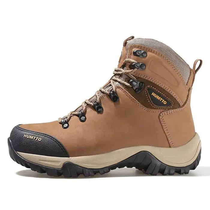 HUMTTO – bottes de randonnée en cuir imperméables pour hommes