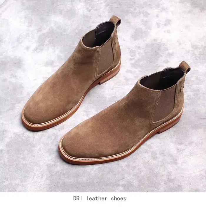 Bottes courtes en daim européen et américain pour hommes