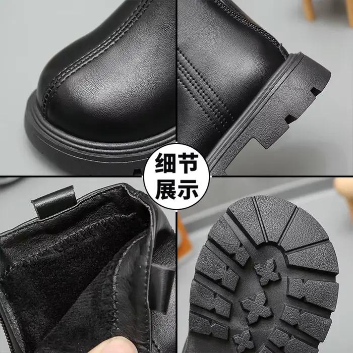 Filles bottines 2025 nouveau hiver enfants bottes polaires semelle souple doublure respirante Style coréen chaussures d'école pour filles bottes Age5-8