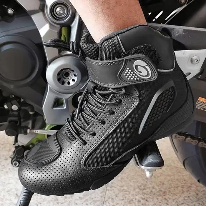 ARCX-Bottes de moto pour hommes, Chaussures de motocross, Hurbike Biker, Chopper Cruiser, Touring Rinse Shoes, Bottes d'équitation d'été