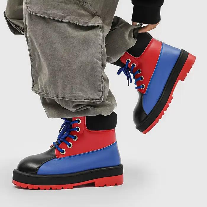Bottes à lacets pour hommes