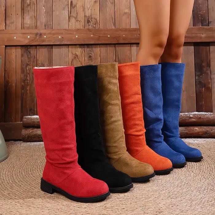 Bottines en velours pour femmes