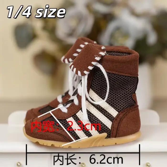 Chaussures de poupée BJD pour poupée 1/4, chaussures hautes décontractées à lacets, accessoires de poupée, cadeau DIY