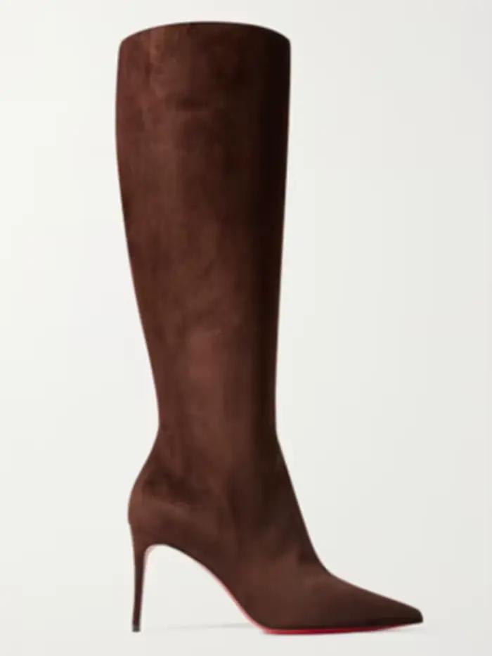 Nouvelles bottes pour femmes 2026 à talons hauts et coupe ajustée, avec fermeture éclair latérale tendance, tige haute, grandes tailles, bottes pour femmes longueur genou