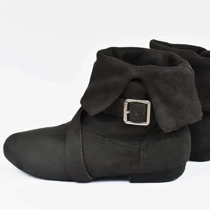 Bottes de brevLatine à Talons Plats pour Femme