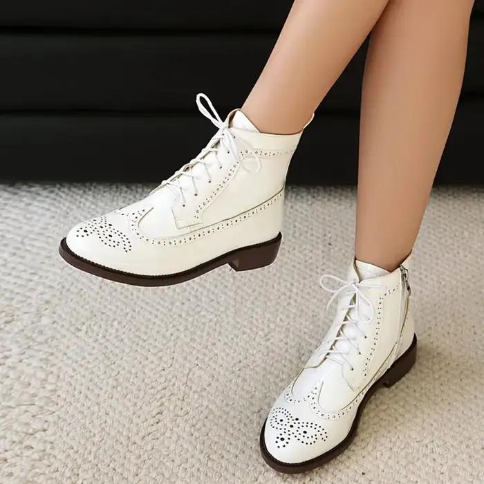 Bottes en cuir verni BLXQPYT style rétro pour femmes ajustement parfait talon carré bout rond cuir verni solide semelle en caoutchouc printemps automne occassions spéciales
