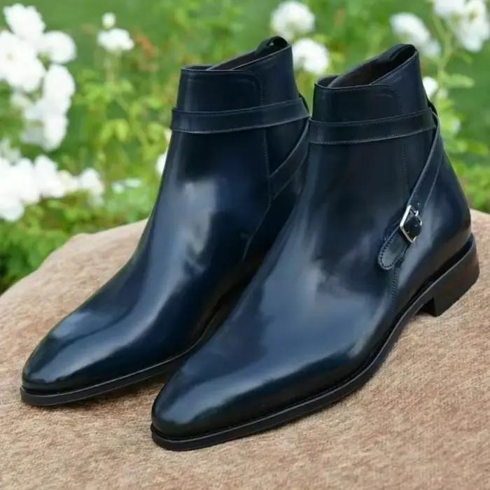Nouvelles Bottes Chelsea Pointues pour Hommes Style Européen avec Boucle Latérale – Classiques et Décontractées – Tailles 38-48