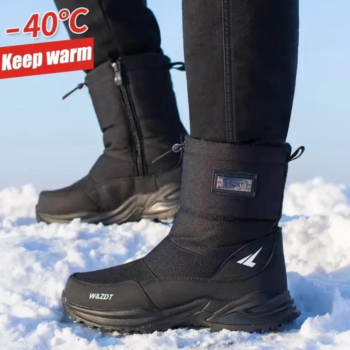 Bottes de neige en coton non ald pour hommes