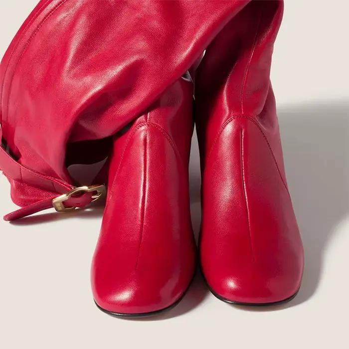 Bottes mi-mollet en microfibre avec talon fer à cheval pour femmes, style sexy, confortable et durable pour toutes les occasions d'hiver