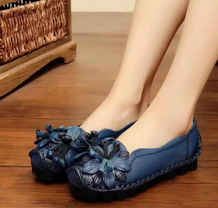 Chaussures rétro plates pour femmes