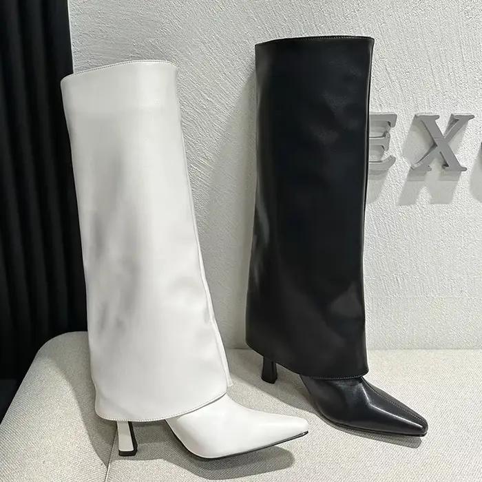 Bottes western à talons hauts pour femmes