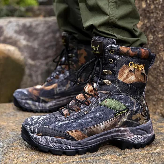Bottes de chasse de Camouflage montantes pour hommes