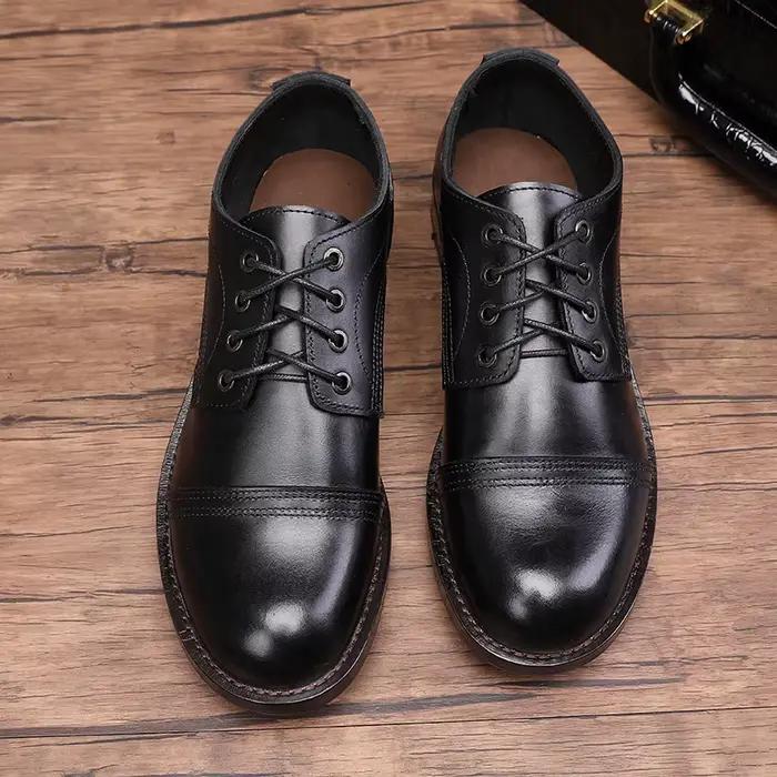 Men's Casual Shoes Tooling Boots Man Cow Leather Male Ankle Boots Vintage Men's Handmade Boots