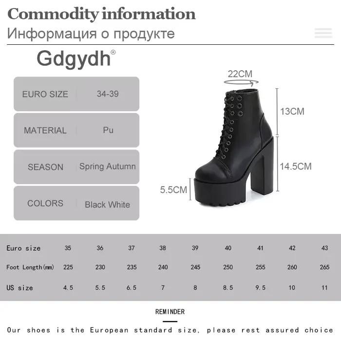 Bottines de performance sur scène talons hauts plateforme épaisse pour femmes printemps automne ocassions spéciales style de rue élégantes à offrir