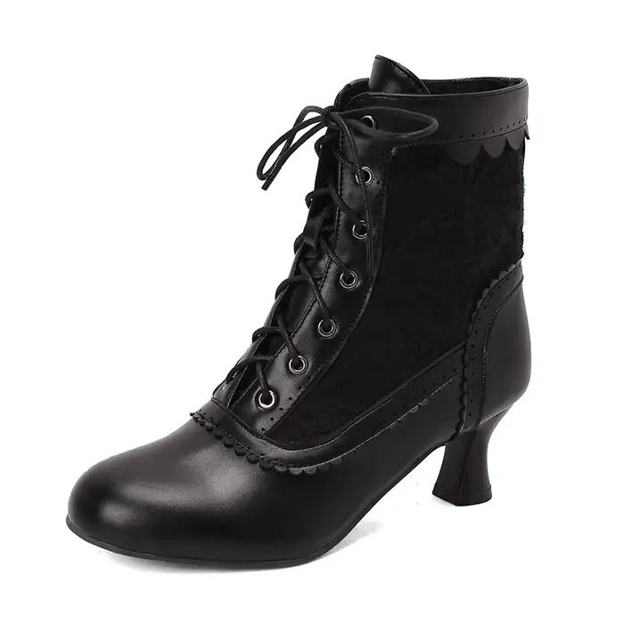 Bottines victoriennes Vintage pour femmes