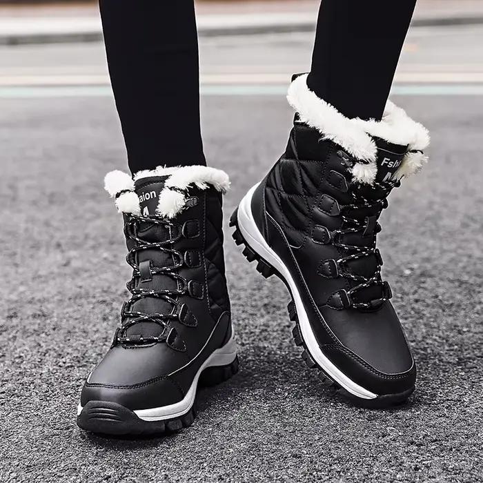 ELUVA bottes de neige thermiques femmes imperméable anti-dérapant bottes d'hiver pour femmes chaud confort léger chaussures de randonnée en plein air