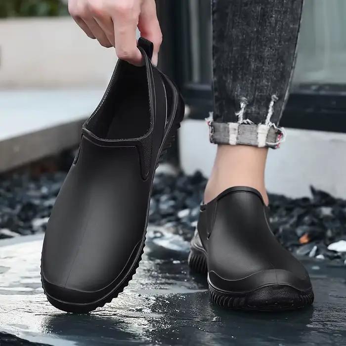 Bottes de pluie décontractées pour hommes, antidérapantes, imperméables, pour quatre saisons, pour la pêche, le lavage de voiture, la cuisine