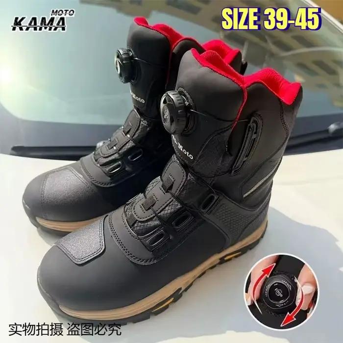 Bottes de moto respirantes et Anti-chute pour hommes