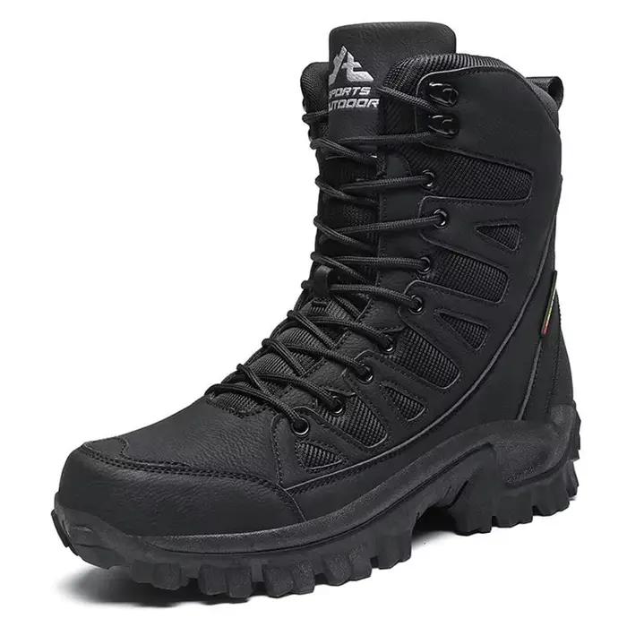 Bottes montantes en cuir pour hommes