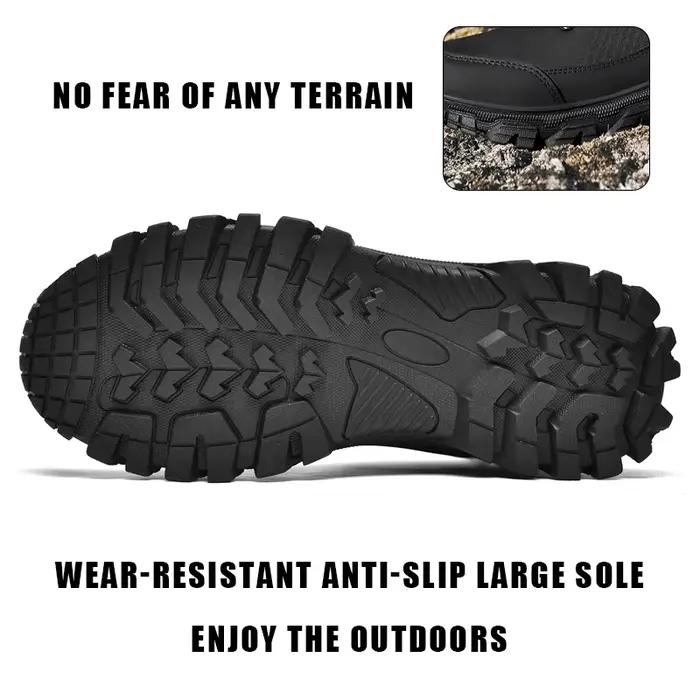 Bottes de combat CHRLCK pour homme imperméables et antidérapantes idéales pour randonnée et activités extérieures toute l'année