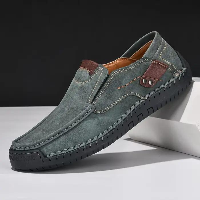 Mocassins Confortables à Enfiler pour Homme, Chaussures de Marche, Décontractées, Faites à la Main, Offre Spéciale