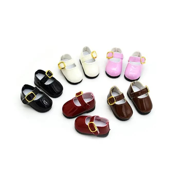 BJD-Chaussures en cuir pour poupée fille, baskets de longueur 4cm et 30cm, accessoires de jouets, DIY, 1/6
