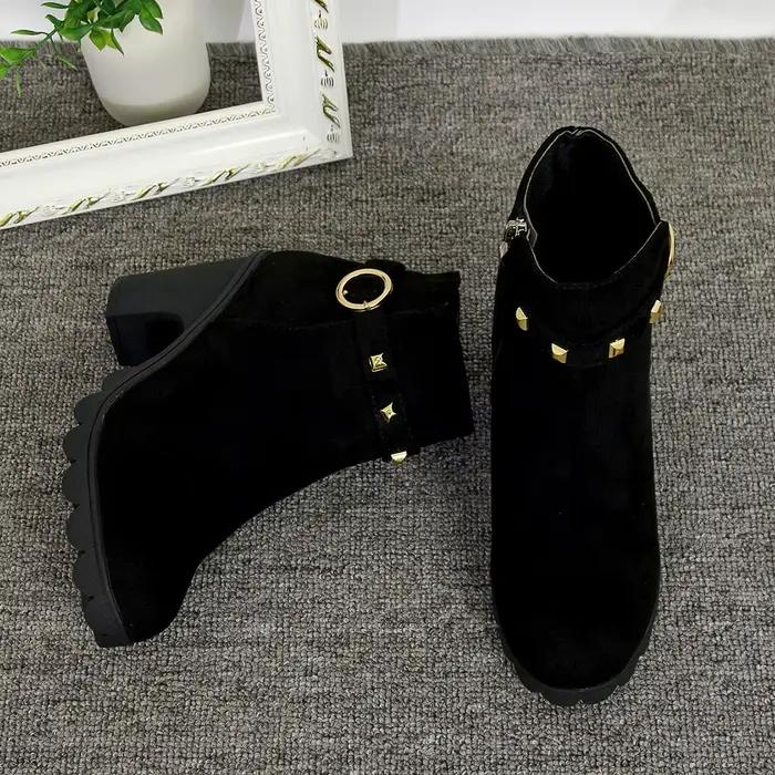 Bottes européennes à lacets pour femmes, chaussures de haute qualité à talons hauts, livraison rapide, nouvelle collection printemps hiver 2024