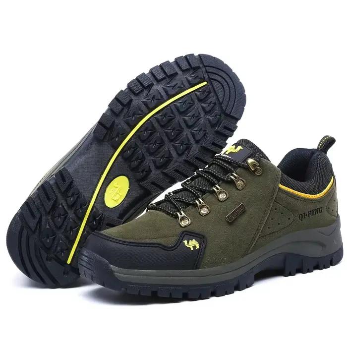 Chaussures décontractées en cuir pour hommes, baskets chaudes en fourrure antidérapantes pour l'hiver, chaussures de marche en daim pour femmes, chaussures de cowboy à lacets pour garçons, printemps-é