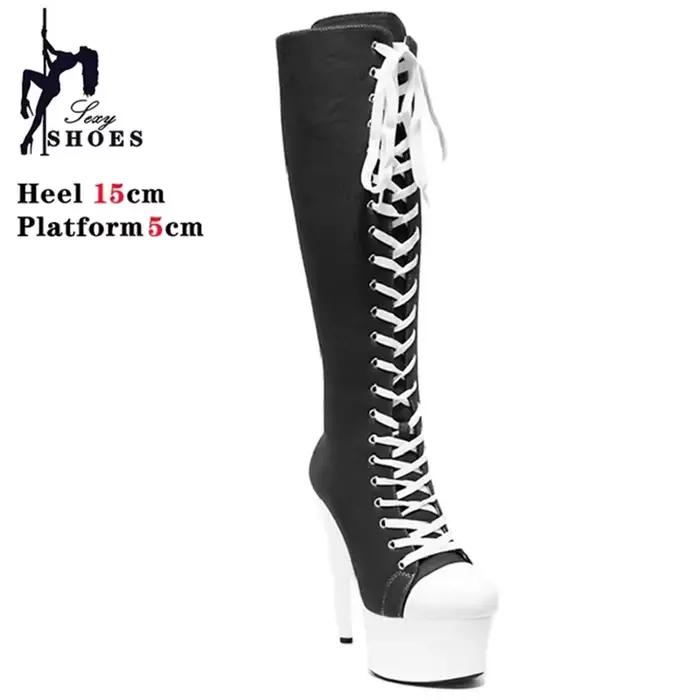 Bottes mi-mollet imperméables à lacets pour femmes