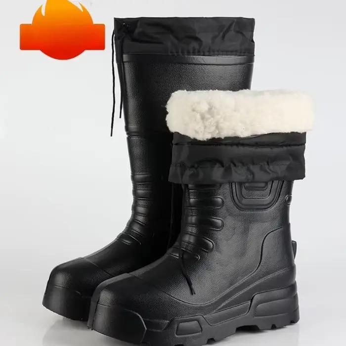 Chaussures de mode imperméables pour hommes bottes hautes bottes en caoutchouc chaussures de pluie pour adultes mâle mi travail sécurité chaussure en Pvc pour homme botas para hombre