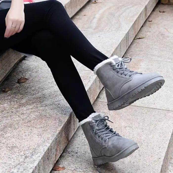 Bottes Courtes en Velours pour Femme