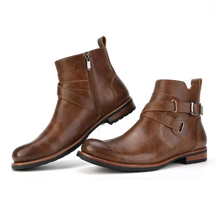 Hommes bottes de luxe en cuir britannique