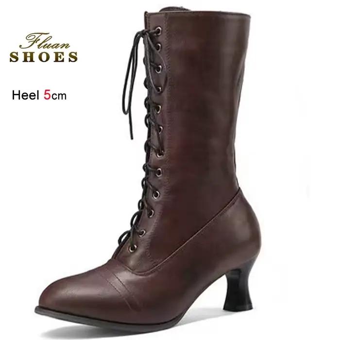 Bottes de chevalier marron pour femmes