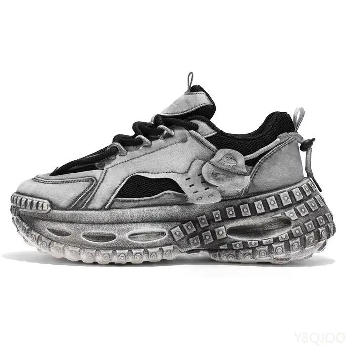 Printemps nouvelle semelle épaisse hauteur augmentant décontracté confortable chaussures pour hommes Niche tendance polyvalent maille à la mode chaussures pour hommes 2026