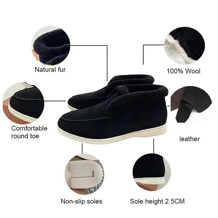 Bottines en cuir véritable pour l'automne