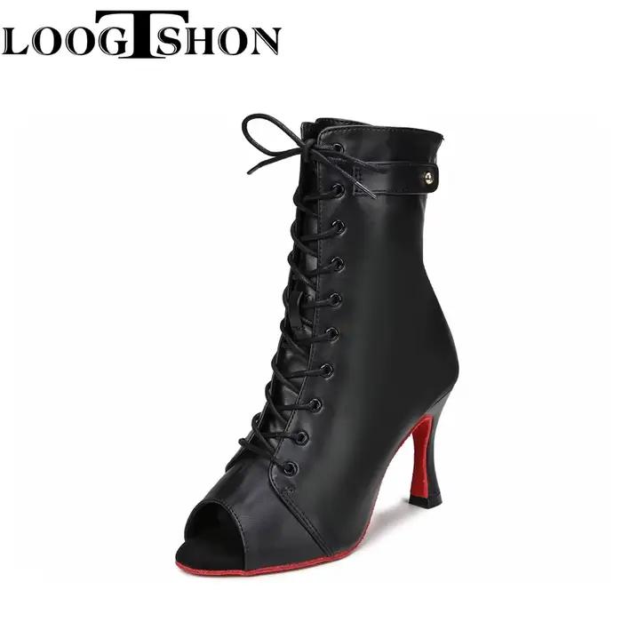 Bottes noires à talons hauts pour femmes